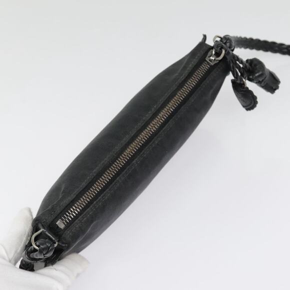 DIOR Trotter Canvas Shoulder Bag Silver Black - Picture 6 of 13